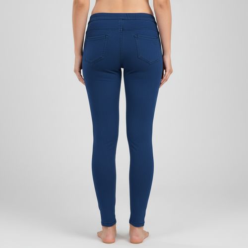 Women’s Solid Mid Rise | Rich Cotton Knitted Fabric | Regular Length | Pack of 1 - Image 35