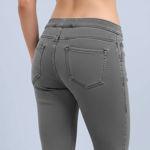 Women’s Solid Mid Rise | Rich Cotton Knitted Fabric | Regular Length | Pack of 1 - Image 15