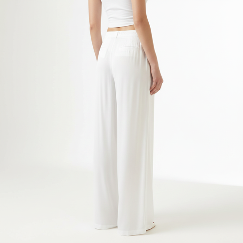 Palazzo for Women in Soft Viscose Fabric | Regular Fit with Mid Rise Waist & Deep Pockets | Versatile for Formal & Casual Wear - Image 56