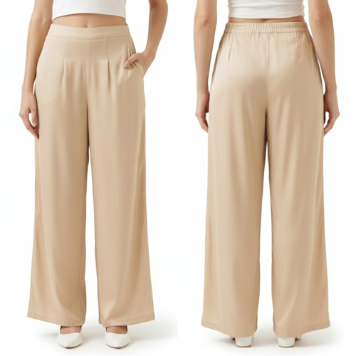 Palazzo for Women in Soft Viscose Fabric | Regular Fit with Mid Rise Waist & Deep Pockets | Versatile for Formal & Casual Wear - Image 52