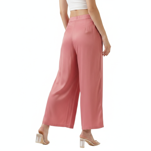 Palazzo for Women in Soft Viscose Fabric | Regular Fit with Mid Rise Waist & Deep Pockets | Versatile for Formal & Casual Wear - Image 43