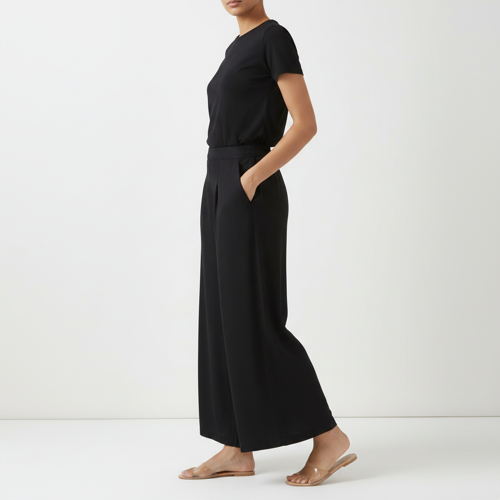 Palazzo for Women in Soft Viscose Fabric | Regular Fit with Mid Rise Waist & Deep Pockets | Versatile for Formal & Casual Wear - Image 39