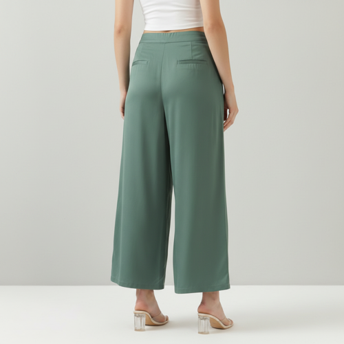 Palazzo for Women in Soft Viscose Fabric | Regular Fit with Mid Rise Waist & Deep Pockets | Versatile for Formal & Casual Wear - Image 35