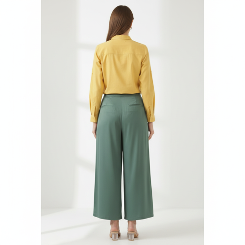 Palazzo for Women in Soft Viscose Fabric | Regular Fit with Mid Rise Waist & Deep Pockets | Versatile for Formal & Casual Wear - Image 29