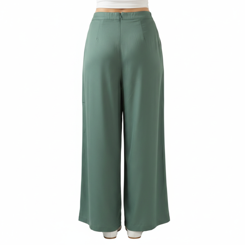 Palazzo for Women in Soft Viscose Fabric | Regular Fit with Mid Rise Waist & Deep Pockets | Versatile for Formal & Casual Wear - Image 30