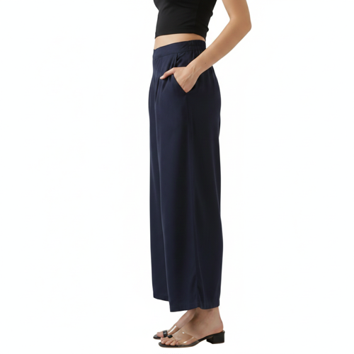 Palazzo for Women in Soft Viscose Fabric | Regular Fit with Mid Rise Waist & Deep Pockets | Versatile for Formal & Casual Wear - Image 32