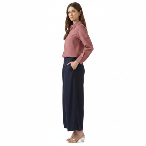 Palazzo for Women in Soft Viscose Fabric | Regular Fit with Mid Rise Waist & Deep Pockets | Versatile for Formal & Casual Wear - Image 20