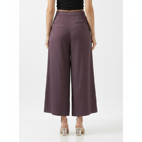 Palazzo for Women in Soft Viscose Fabric | Regular Fit with Mid Rise Waist & Deep Pockets | Versatile for Formal & Casual Wear - Image 23
