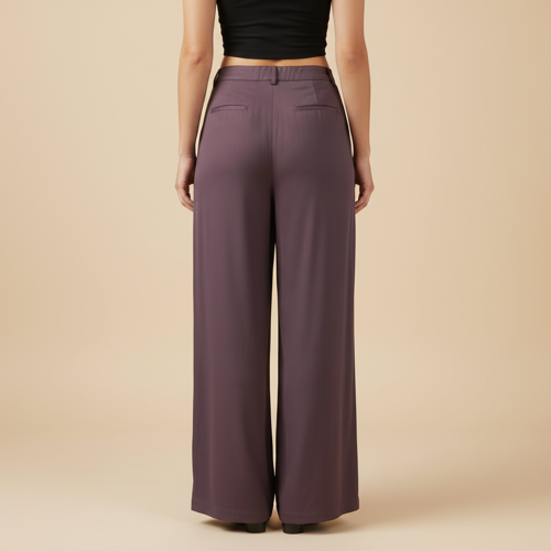 Palazzo for Women in Soft Viscose Fabric | Regular Fit with Mid Rise Waist & Deep Pockets | Versatile for Formal & Casual Wear - Image 19