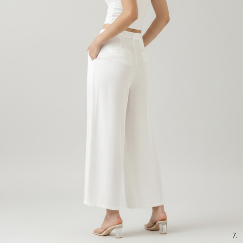 Palazzo for Women in Soft Viscose Fabric | Regular Fit with Mid Rise Waist & Deep Pockets | Versatile for Formal & Casual Wear - Image 64