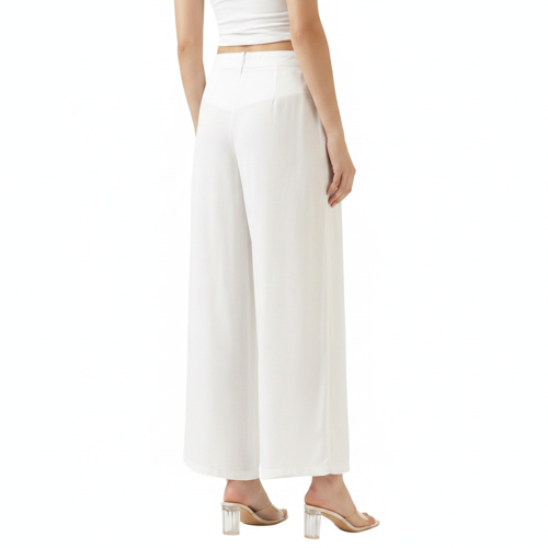 Palazzo for Women in Soft Viscose Fabric | Regular Fit with Mid Rise Waist & Deep Pockets | Versatile for Formal & Casual Wear - Image 65