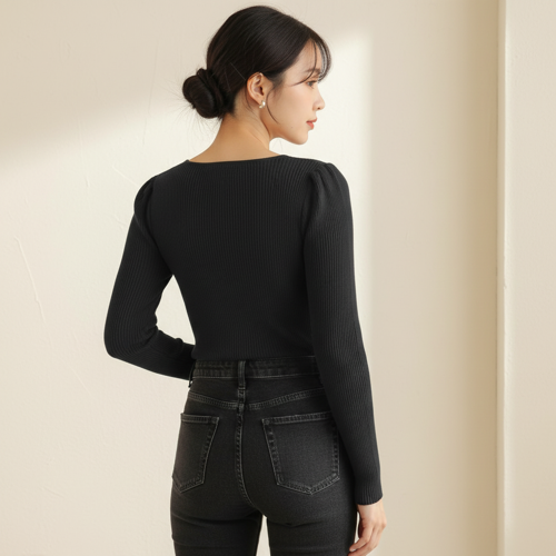 Material composition Lycra Fit type Regular Fit Sleeve type Long Sleeve Collar style V-Neck Neck style V-Neck Style Western - Image 2
