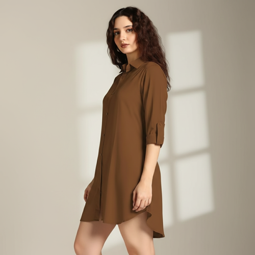 Dresses for Womens | Mini Dresses Rayon for Women Stylish | Summer Casual Outfit Wear Events, Date & Evening Look | Tunic Shirts for Women - Image 9