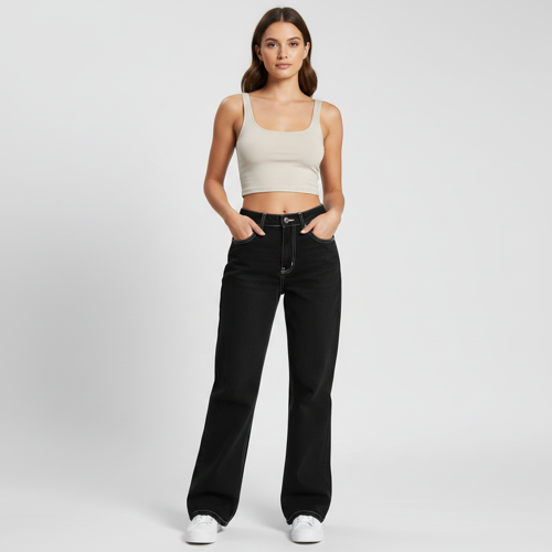 Jeans | Regular Pant Baggy High Waist (5155) - Image 4