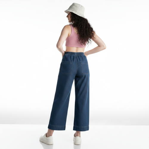 Jeans – High-Rise | 100% Cotton | Enzyme Wash | Elasticated Waistband | Jeans for Women (Available in Plus Sizes) - Image 11
