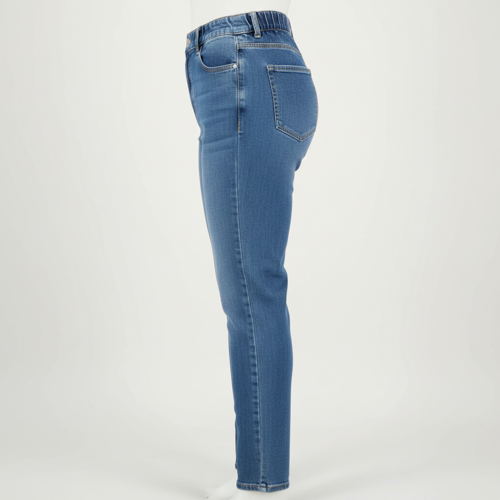 Jeans – High-Rise | 100% Cotton | Enzyme Wash | Elasticated Waistband | Jeans for Women (Available in Plus Sizes) - Image 12