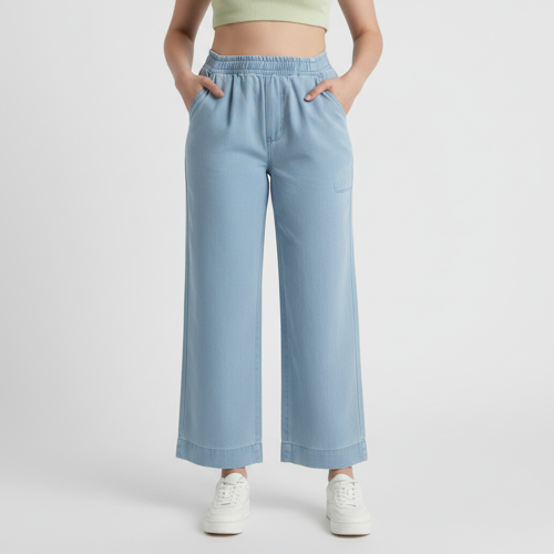 Jeans – High-Rise | 100% Cotton | Enzyme Wash | Elasticated Waistband | Jeans for Women (Available in Plus Sizes) - Image 14