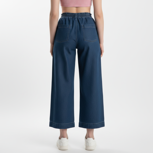 Jeans – High-Rise | 100% Cotton | Enzyme Wash | Elasticated Waistband | Jeans for Women (Available in Plus Sizes) - Image 6