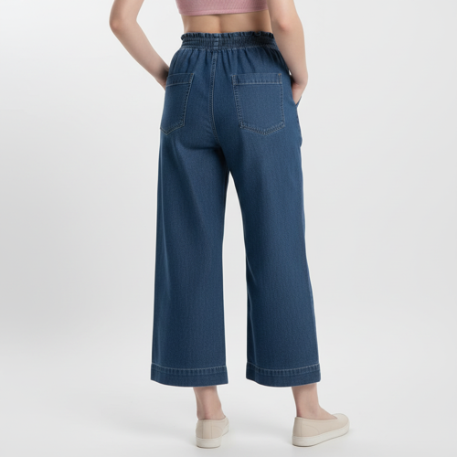 Jeans – High-Rise | 100% Cotton | Enzyme Wash | Elasticated Waistband | Jeans for Women (Available in Plus Sizes) - Image 7