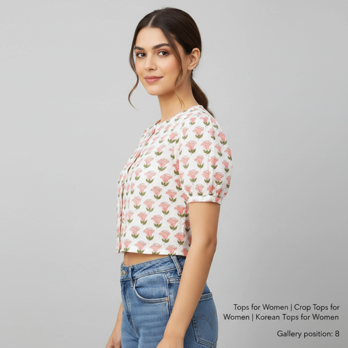 Tops for Women | Crop Tops for Women | Korean Tops for Women - Image 8