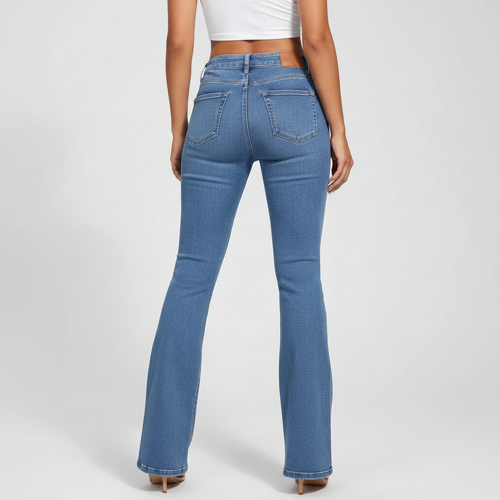 Women Bootcut Jeans – Cotton Blend - Image 4