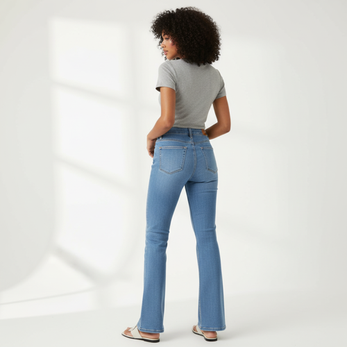 Women Bootcut Jeans – Cotton Blend - Image 5