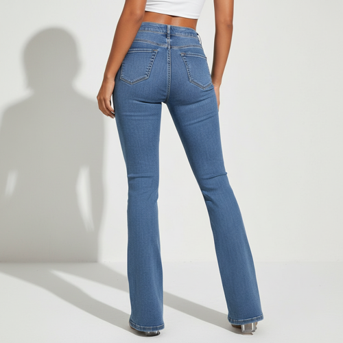 Women Bootcut Jeans – Cotton Blend - Image 6