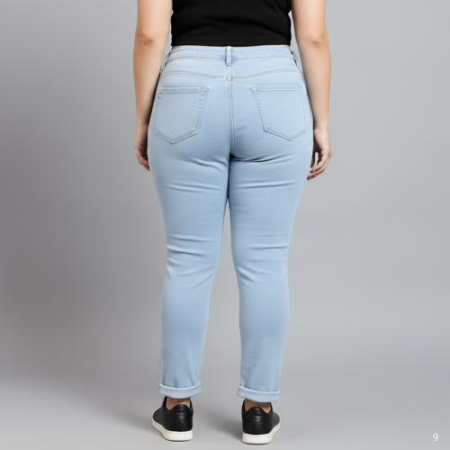 Women Bootcut Jeans – Cotton Blend - Image 11