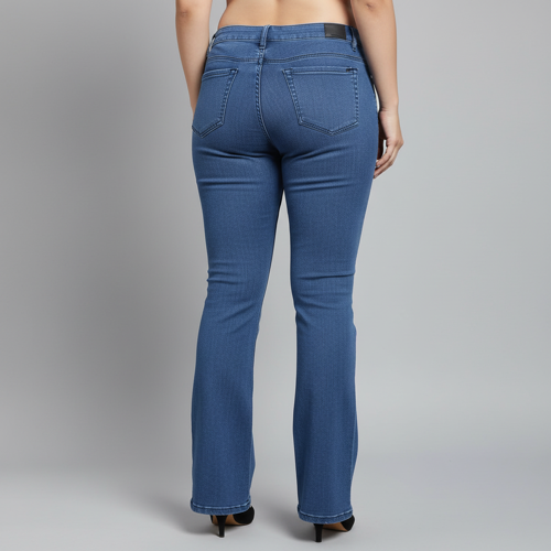 Women Bootcut Jeans – Cotton Blend - Image 5