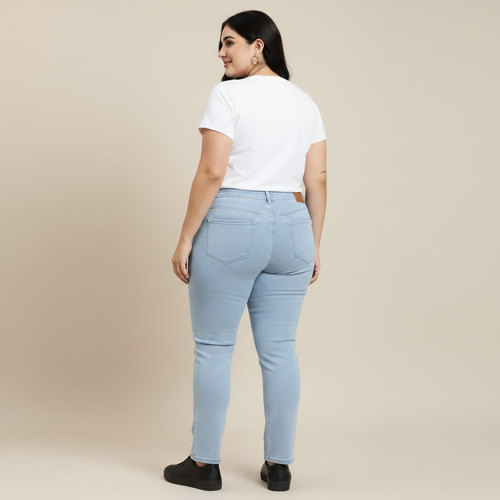 Women Bootcut Jeans – Cotton Blend - Image 10