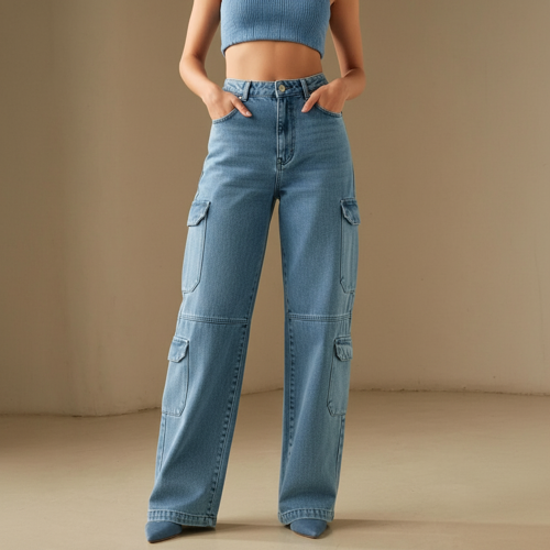 Pants | Casual Fit Trousers with Utility Pocket Design - Image 16