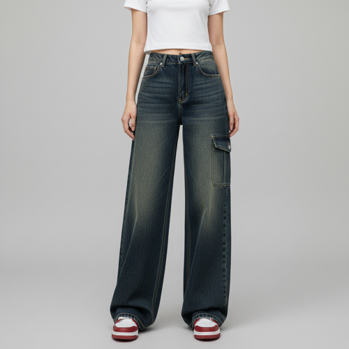 Pants | Casual Fit Trousers with Utility Pocket Design - Image 4