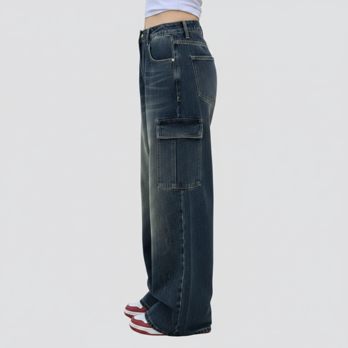 Pants | Casual Fit Trousers with Utility Pocket Design - Image 5