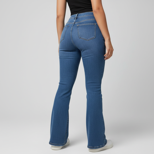 Jeans | Flared Bell Bottom Bootcut Pants | Wide Leg Stretch Denim – Perfect for Travel, Party & Everyday Use – Sizes 26–40 (2) - Image 3