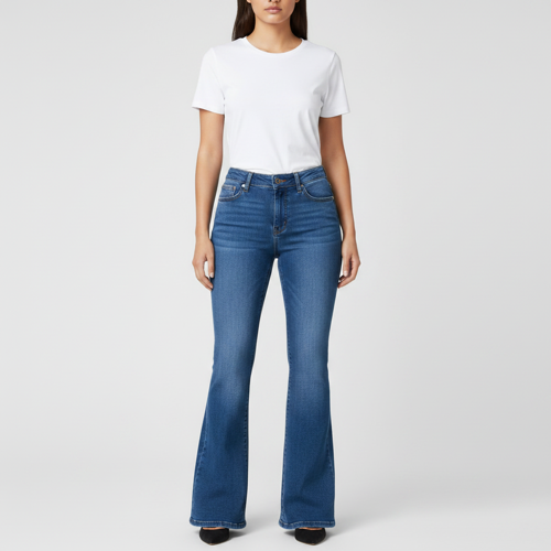 Jeans | Flared Bell Bottom Bootcut Pants | Wide Leg Stretch Denim – Perfect for Travel, Party & Everyday Use – Sizes 26–40 (2) - Image 5