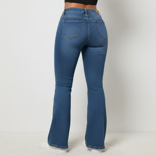 Jeans | Flared Bell Bottom Bootcut Pants | Wide Leg Stretch Denim – Perfect for Travel, Party & Everyday Use – Sizes 26–40 (2) - Image 6