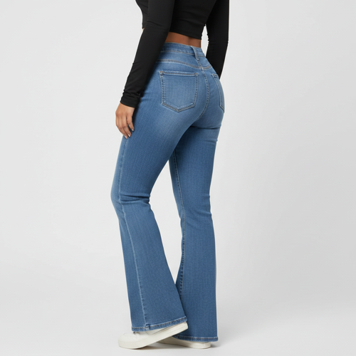 Jeans | Flared Bell Bottom Bootcut Pants | Wide Leg Stretch Denim – Perfect for Travel, Party & Everyday Use – Sizes 26–40 (2) - Image 8
