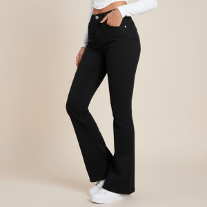 Jeans | Flared Bell Bottom Bootcut Pants | Wide Leg Stretch Denim – Perfect for Travel, Party & Everyday Use – Sizes 26–40 (2)