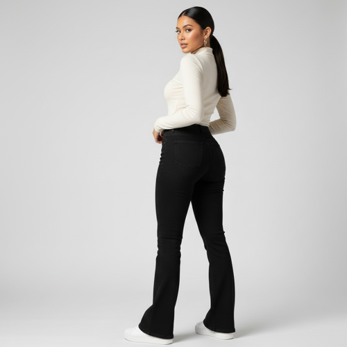 Jeans for Women | High Waist Jeans for Women | Flared Jeans for Women High Waist | Wide Leg Jeans Women | Bell Bottom Jeans for Women - Image 2