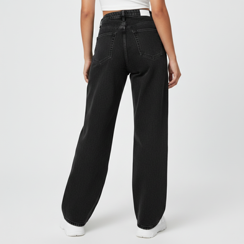 Jeans – Baggy Denim Pants, Loose Fit Casual Straight Leg Pant for Girls & Womens - Image 21