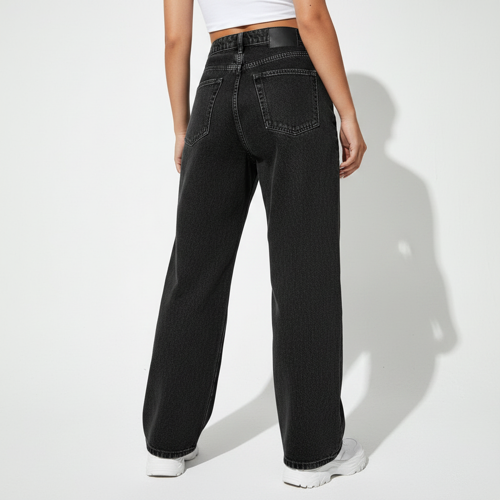 Jeans – Baggy Denim Pants, Loose Fit Casual Straight Leg Pant for Girls & Womens - Image 22
