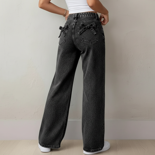 Jeans | Back Pocket Bow tie Detail - Image 11