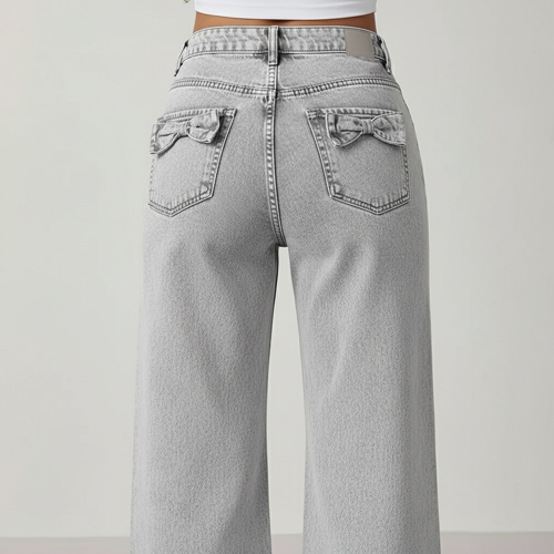 Jeans | Back Pocket Bow tie Detail - Image 16