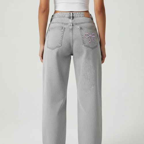 Jeans | Back Pocket Bow tie Detail - Image 19