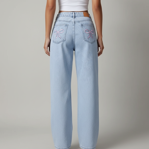 Jeans | Back Pocket Bow tie Detail - Image 2