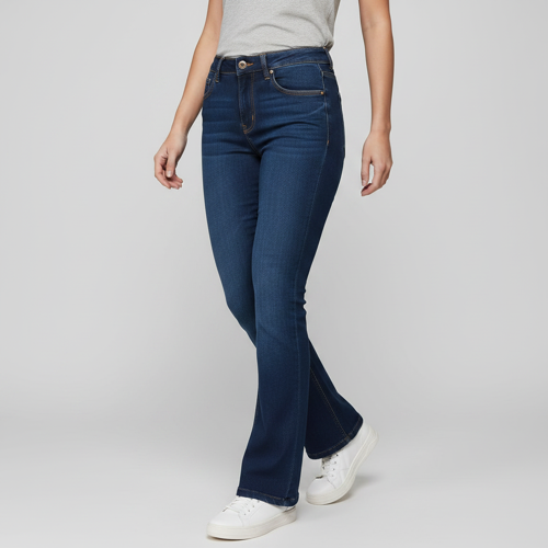 Women Bootcut Jeans – Cotton Blend - Image 3