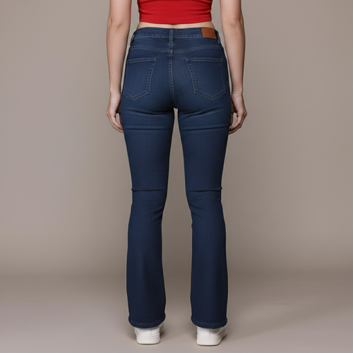 Women Bootcut Jeans – Cotton Blend - Image 4