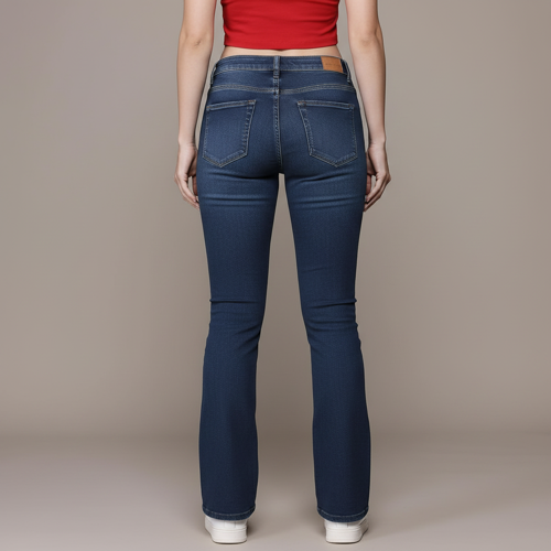 Women Bootcut Jeans – Cotton Blend - Image 5