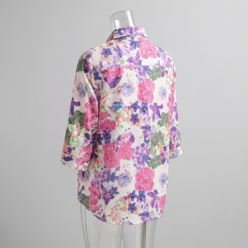Shirt with Elbow Sleeves and Collar Neck in Soft Breathable Fabric Ideal for Casual wear and Relaxed Styling - Image 12