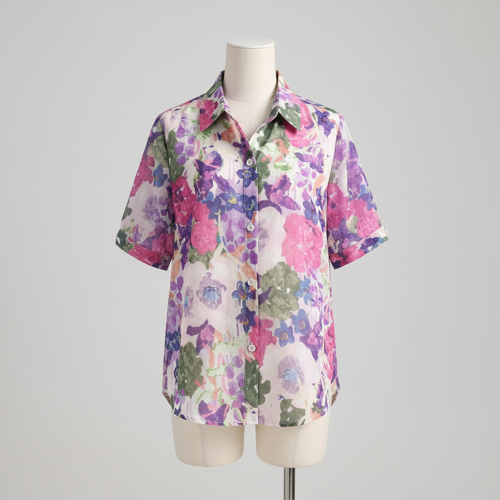 Shirt with Elbow Sleeves and Collar Neck in Soft Breathable Fabric Ideal for Casual wear and Relaxed Styling - Image 13